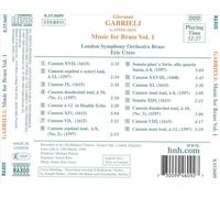 GIOVANNI GABRIELI: MUSIC FOR BRASS, VOL. 1 NEW CD
