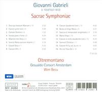 GIOVANNI GABRIELI: SACRAE SYMPHONIAE NEW CD