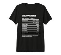 Giovanni Nutrition Facts Name Premium T-Shirt