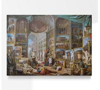Giovanni Paolo Panini Ancient Rome | Colosseum Painting, Vintage Pantheon Print, Italian Buildings Wall Art, Poster Artwork Picture