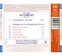 GIOVANNI SGAMBATI: SYMPHONY NO. 1; COLA DI RIENZO OVERTURE NEW CD