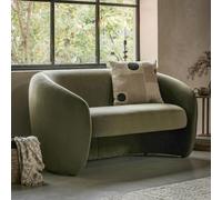 Giovanni Soft Brushed 2 Seater Sofa Moss Green