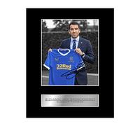 Giovanni Van Bronckhorst Pre Printed Signed Mounted Photo Display Glasgow Rangers #01 Printed Autograph Picture