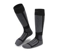 gipfelsport Ski Socks for Men, Women & Children, Warm Merino Ski Socks, Thermal Winter Socks with Padding, Knee Socks, Ski Socks for Winter, Snowboarding, Anthracite (1 x pair), 36-38