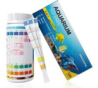Gipnva 100 PCS 9-in-1 Aquarium Test Strips, Fish Tank Test Kit for Free Chlorine, Nitrate, Nitrite, Hardness, Alkalinity, Carbonate, pH