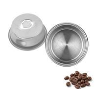 Gipnva 54mm Pressurized Filter Basket, Double-Wall Double-Cup Stainless Steel Coffee Filter Basket for Breville Sage Barista Express/Pro/Touch/Infuser/Duo Temp Pro/Bambino Plus