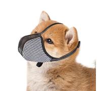 Gipnva Dog Muzzles for Small Dog, Soft Air Mesh Adjustable Anti-Biting Chewing Licking, Mouth Guard Cover for Grooming Scavenging (S)