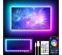 GIPOYENT LED Lights for 60-80 Inch TV - 19.6FT RGB Color Changing Light Strip with Bluetooth Music Sync