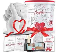 GipsME 3D Hand Casting Kit Couple, Hand Moulding Kit, Holding Hands Casting Kit, Wedding Gifts for Couple, Couples Gifts, Gifts for him, Gifts for her