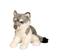 Gipsy 054692 Wolf Lying Down Soft Toy, 30 cm, Grey
