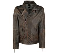 Gipsy Marvin Slim Fit LANTV Leather Jacket brown 3XL