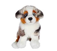 GIPSY Toys 071523 Sitting Dog 25 cm Australian Shepherd Cuddly Toy for Children Available in 8 Different Models