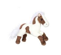 Gipsy Toys - Long Stretched Plush Horse - 40 cm - Dark Brown and White