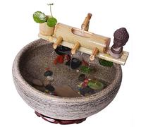 GIQKDZNUO Bamboo Fountain Water Water Fountain Outdoor Japanese GardenSpout And Pump Sculptures Statues Home Decoration Arts Crafts Artwork,25cm,indoor fountain water zen