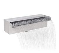 GIQKDZNUO Pool Fountain Stainless Steel Waterfall, Rectangular Waterfall Pool, Pool Fountain 304 Fountain Ground Pond Swimming Pool Garden Outdoor Pool Fountain 300Ml