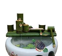 GIQKDZNUO Water Features for the Garden Bird Bath Water Pump Bamboo Fountain Is Suitable for Decorating Fish Tanks, Stone Troughs, Ponds to Automatically Beautify Waterscapes,1