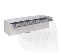 GIQKDZNUO Waterfall Pool Fountain Stainless Steel Rectangular Fountain Waterfall Spillway Swimming Pool Garden Water Feature Outdoor Waterfall Pool Fountain Cascade