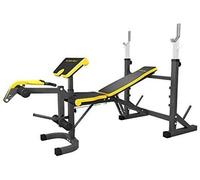 GIQKDZNUO Weight Bench Dumbbell Weight Lifting Weight Bench Adjustable with Squat Rack, Bench Press 600lb Dumbbell Weight Bench for Home Gym