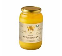 GIR GAUVEDA Grass Fed A2 Gir Cow Ghee 16.9 Oz (500 ML) | Clarified Butter | Non-GMO, Lactose-Free, Keto Friendly | Bilona Method | Ahinsak Gau Ghee