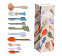 Gir: Get It Right 10-Piece Silicone Ultimate Kitchen Utensil Set - Spatulas, Ladle, Flip, Spoons, Whisk, Peeler & Spoonula - Nonstick, Non-Toxic, Heat-Resistant - Mediterranean