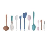 GIR: Get It Right 10-Piece Silicone Ultimate Kitchen Utensil Set - Spatulas, Ladle, Flip, Spoons, Whisk, Peeler & Spoonula - Nonstick, Non-Toxic, Heat-Resistant - Danish
