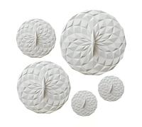 GIR: Get It Right Silicone Lids - Reusable Bowl Covers for Food Storage - 5-Pack (4" to 10") - Studio White