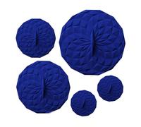 GIR: Get It Right - Silicone Suction Lids, 5-Piece Set, Navy - Microwave Splatter Cover for Pots, Pans, Bowls, Cups, Mugs - Heat Resistant to 450°F, Dishwasher Safe - Fridge & Freezer Safe - 5 Lids