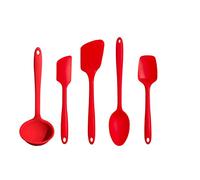 GIR GIRBDLE5UP103RED 5 Piece Utensil Set Red, Silicone
