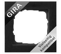 Gira 021109 Cover Frame 1F E2 m Black