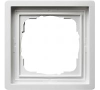 GIRA 0211112 Cover Frame for 1 Socket with Switch Panel Pure White