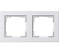GIRA 021222 Cover Frame, 2 Gang Gira E2 pure white matt
