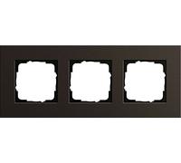 Gira 0213127 Cover Frame 3 Gang Esprit Aluminium Brown
