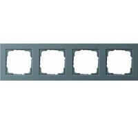 GIRA Frame 021423 4-Gang E2 Anthracite, Charcoal