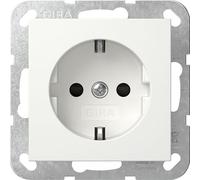 GIRA 445327 Shutter Socket Increased Touch Protection System 55 Pure White Satin Finish