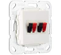 Gira Dual Speaker Connection Base Insert Pure White - 569303