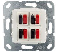 Gira 569403 Speaker Connector 4-Way Use Pure White