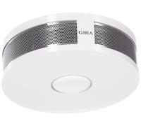 Gira Dual Q DIN14604 Smoke detector that Can be networked via wireless and wired, 233602 Pure White