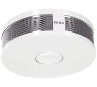 Gira Dual Q DIN14604 Smoke detector that Can be networked via wireless and wired, 233602 Pure White