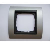 Gira Event 021106 Cover Frame 1-Way Aluminium with Anthracite Intermediate Frame