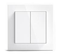 GIRA + Senic Friends of Hue Smart Switch | Homekit Dimmer Switch Compatible with Philips Hue | White Matte