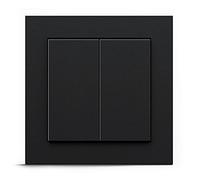 GIRA + Senic Friends of Hue Smart Switch | Made in Germany | Compatible with Philips Hue | No Batteries, No Charging | Wireless Homekit Light Switch | Smart Dimmer Switch in Black