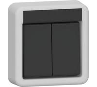 Gira Series IP44 Rocker Switch Grey - 310535