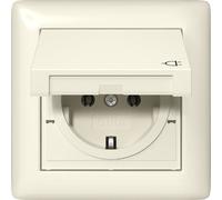 Gira Standard 55 IP44 SCHUKO Socket With Hinged Cover - 415701
