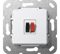 Gira System 55 Single Speaker Connection Insert White - 569203