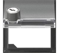 Gira TX 44 Adapter Frame With Lock And Cover Plate Anthracite - 069767