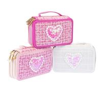 Girabrilla Tweed 19085 3-Tier Pencil Case, Multicoloured, One Size