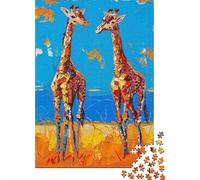 Giraffe 1000 Pc Thickened Paper Jigsaw Puzzle Grown-Ups Easy Store Relaxation Hobby Engaging Brain Teaser 70x50cm/1000pcs