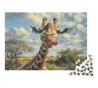 Giraffe 1000 Piece Jigsaw Puzzles for Adults 1000 Piece Adult Puzzles Learning Educational Toys Family Games Christmas Birthday Gifts for Toddler Children Kids Boys Girls Jigsaw Puzzle 1000pcs (75x50c