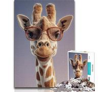 Giraffe 1000 Piece Jigsaw Puzzles for Adults Gifts,Family Game Stress Reliever Difficult Challenge Great Gifts And Toys (50x75cm)