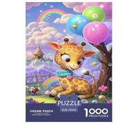 Giraffe 1000 Pieces Jigsaw Puzzles Cute Puzzle for Adults Staycation Kill Time Home Decoration Gift Game for Boys And Girls Age 14+ ForAdults 70x50cm/1000pcs